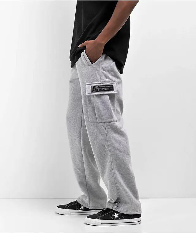 Grey cargo sweats deals