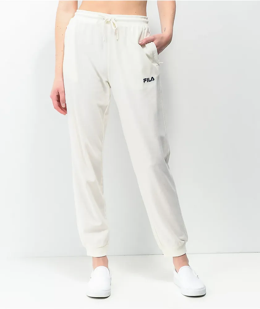 FILA Giacoma White Jogger Sweatpants CoolSprings Galleria