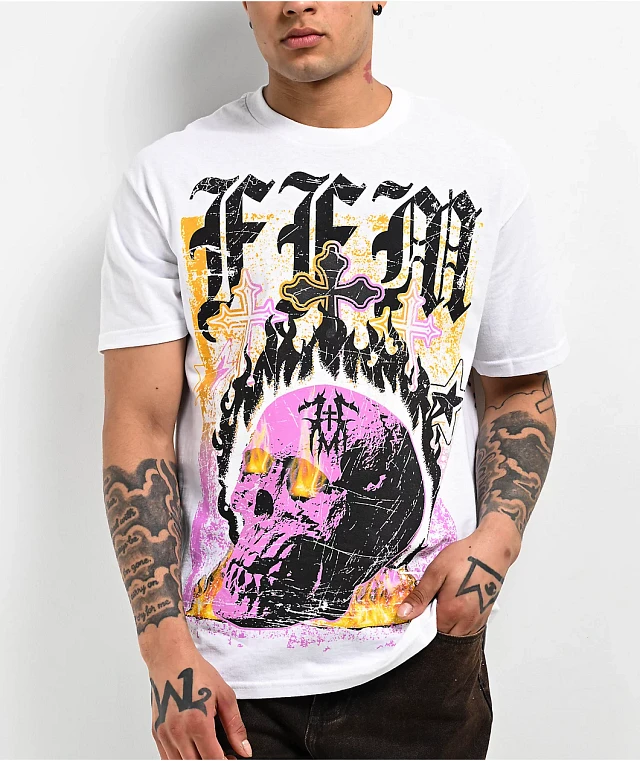 Father Forgive Me Sunflower White T-Shirt | MainPlace Mall