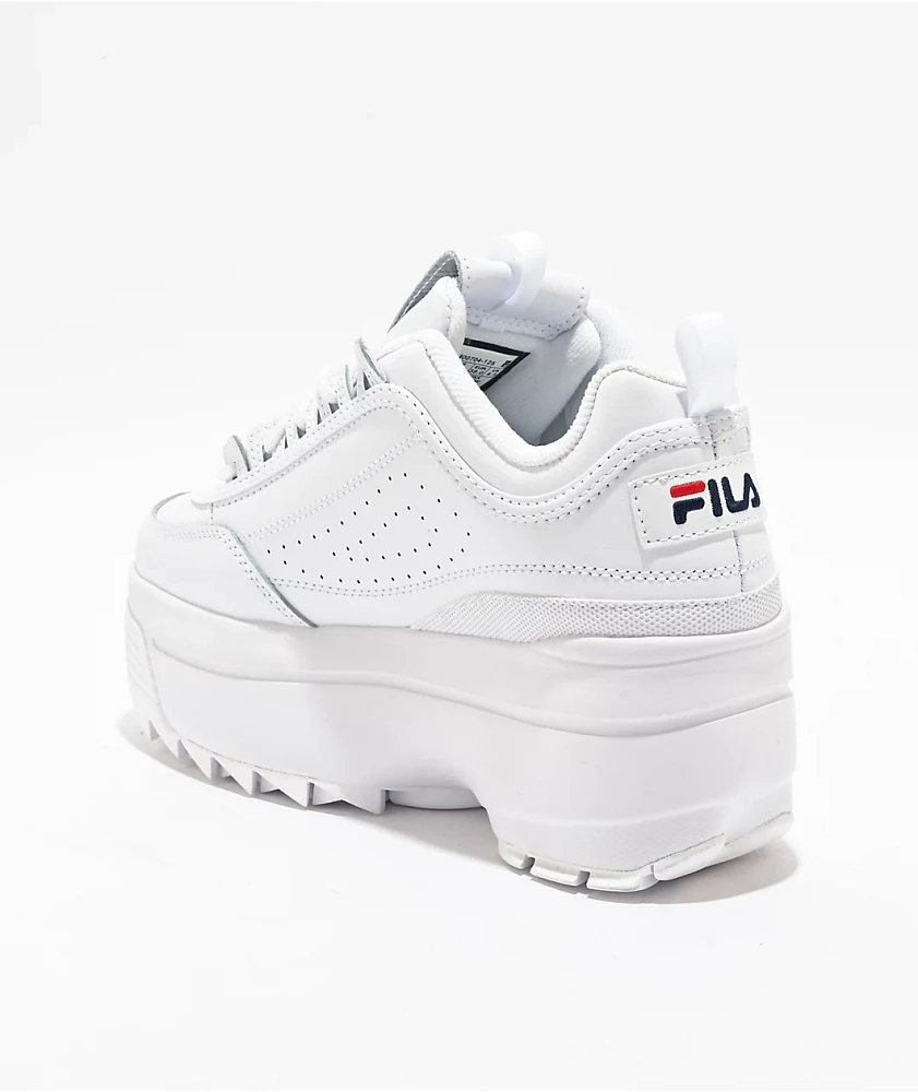 Fila Disruptor 2 Wedge White Platform Shoes | MainPlace Mall