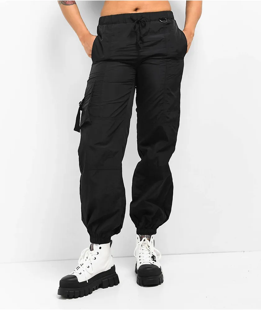Topshop black cargo pants cheap