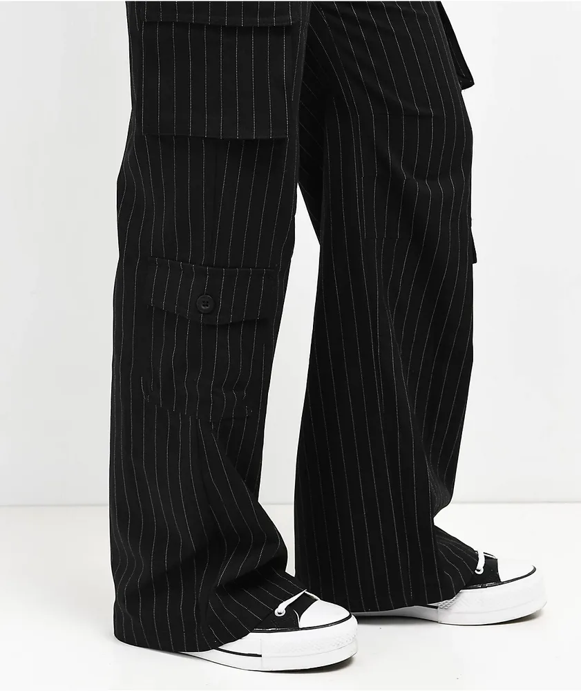 Fivestar General Low Rise Black Pinstripe Cargo Pants Mall of