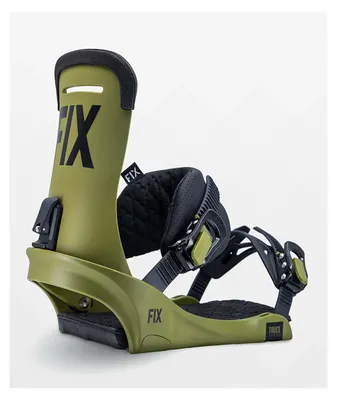 Fix Truce Army Green Snowboard Bindings 2023 at Hamilton