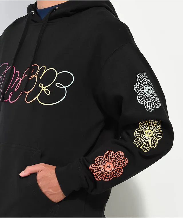 Black hoodie deals with flowers