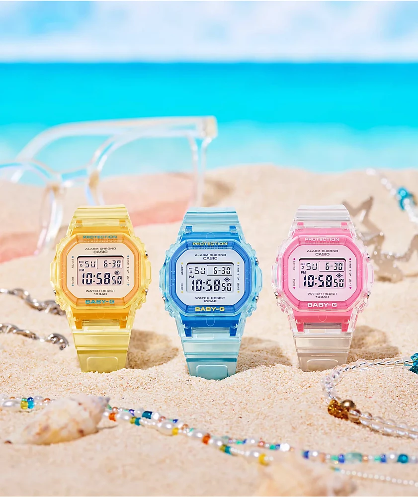 G-Shock Baby-G BGD565SJ-2 Transparent Blue Digital Watch at