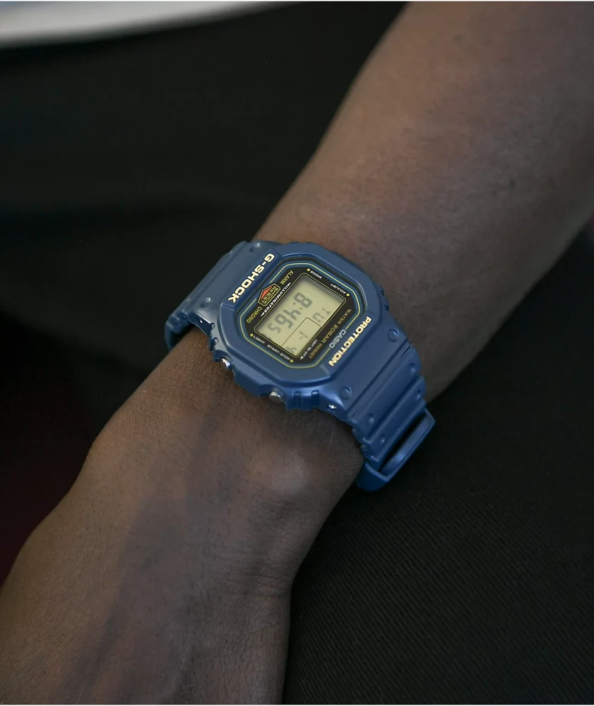 G-SHOCKXCHALLENGAR DW-5600 ネイビー G-Shock DW5600 Revival Navy Digital Watch | MainPlace Mall