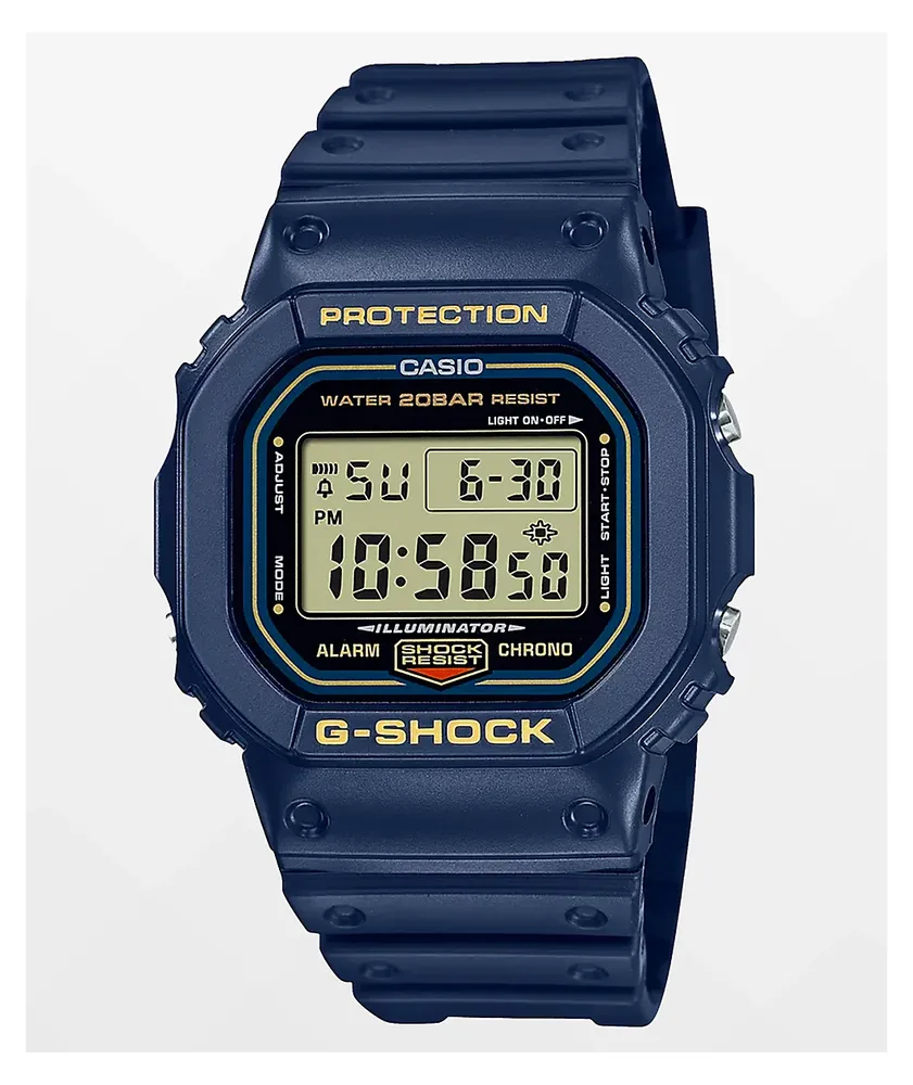 Navy blue digital sale watch
