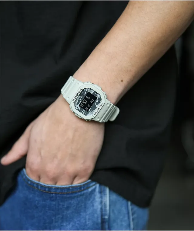 G Shock DW5600CA 8 Grey Camo Digital Watch Hamilton Place