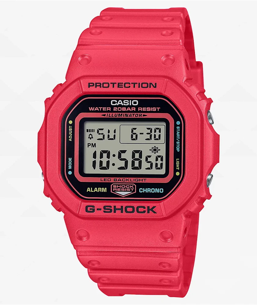 G-Shock DW5600EP-4 Red Digital Watch | Connecticut Post Mall