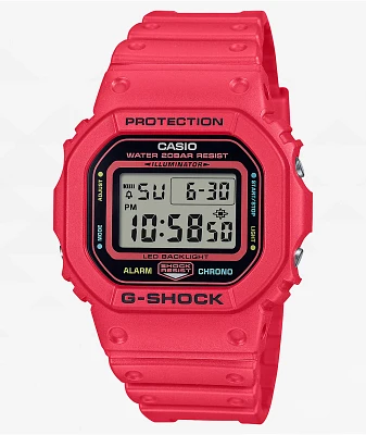 Zales Men's Casio Digital G-Lide Tide Red G-Shock Watch (Model