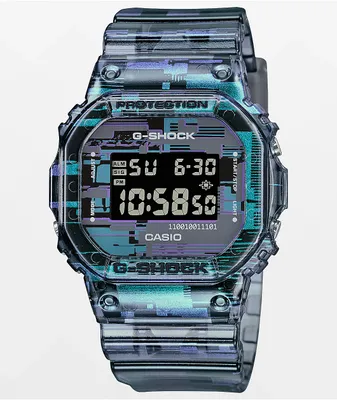 G shock transparent blue cheap