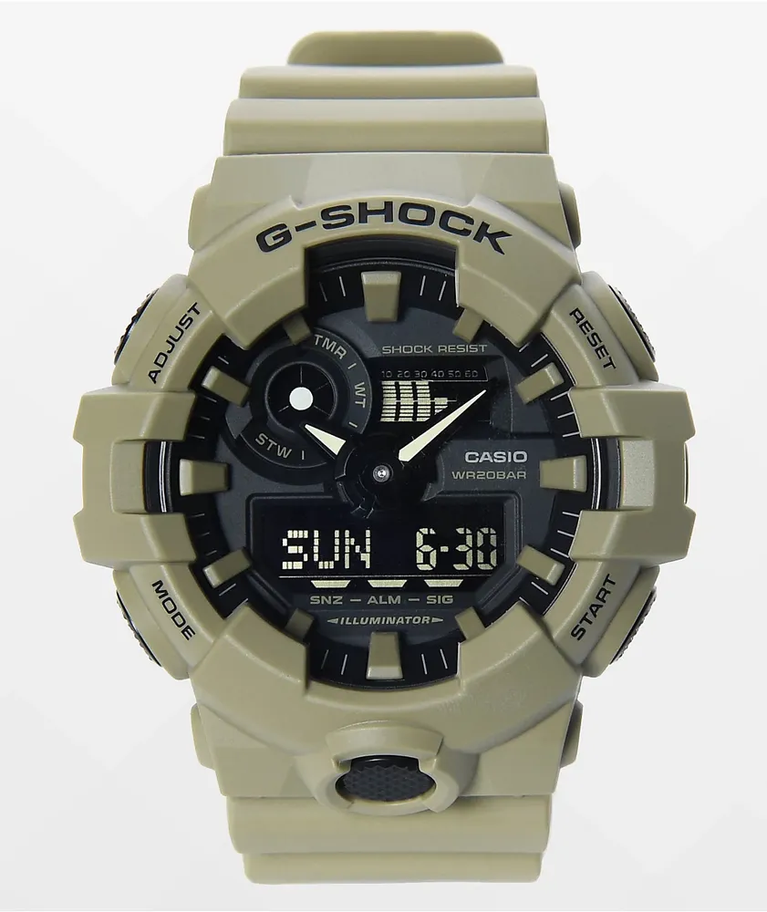 Casio g shock khaki hot sale
