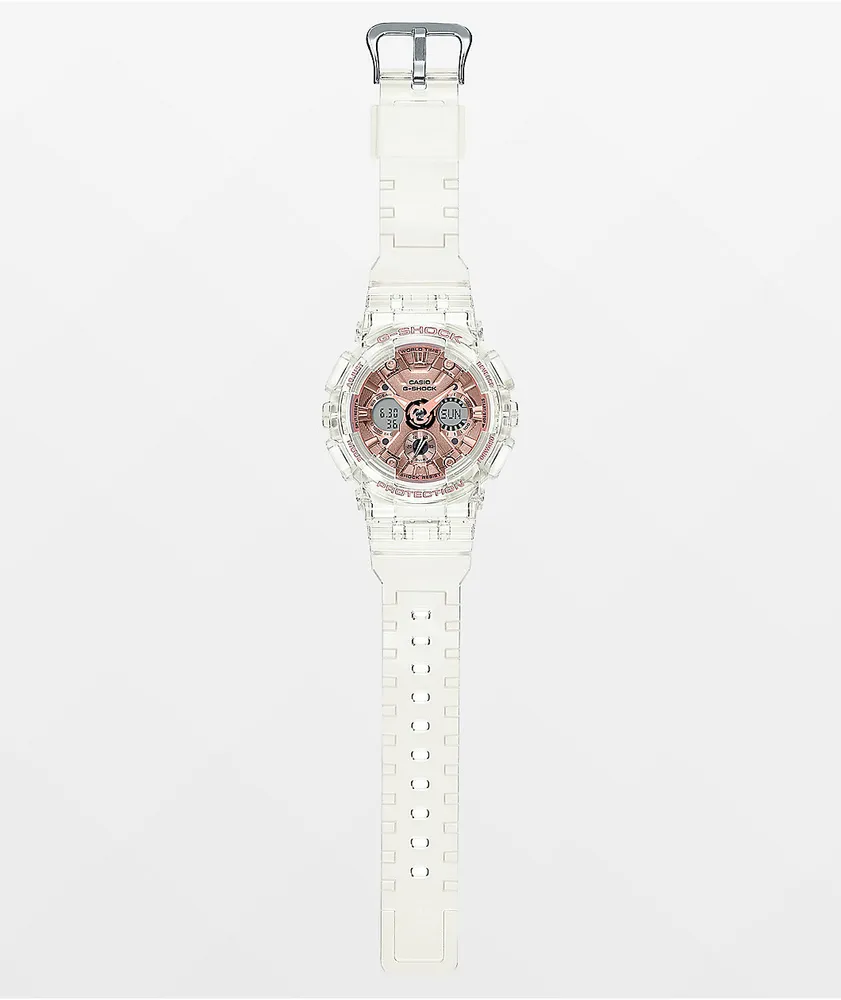 G Shock GMAS120SR Transparent Rose Gold Watch Mall of America