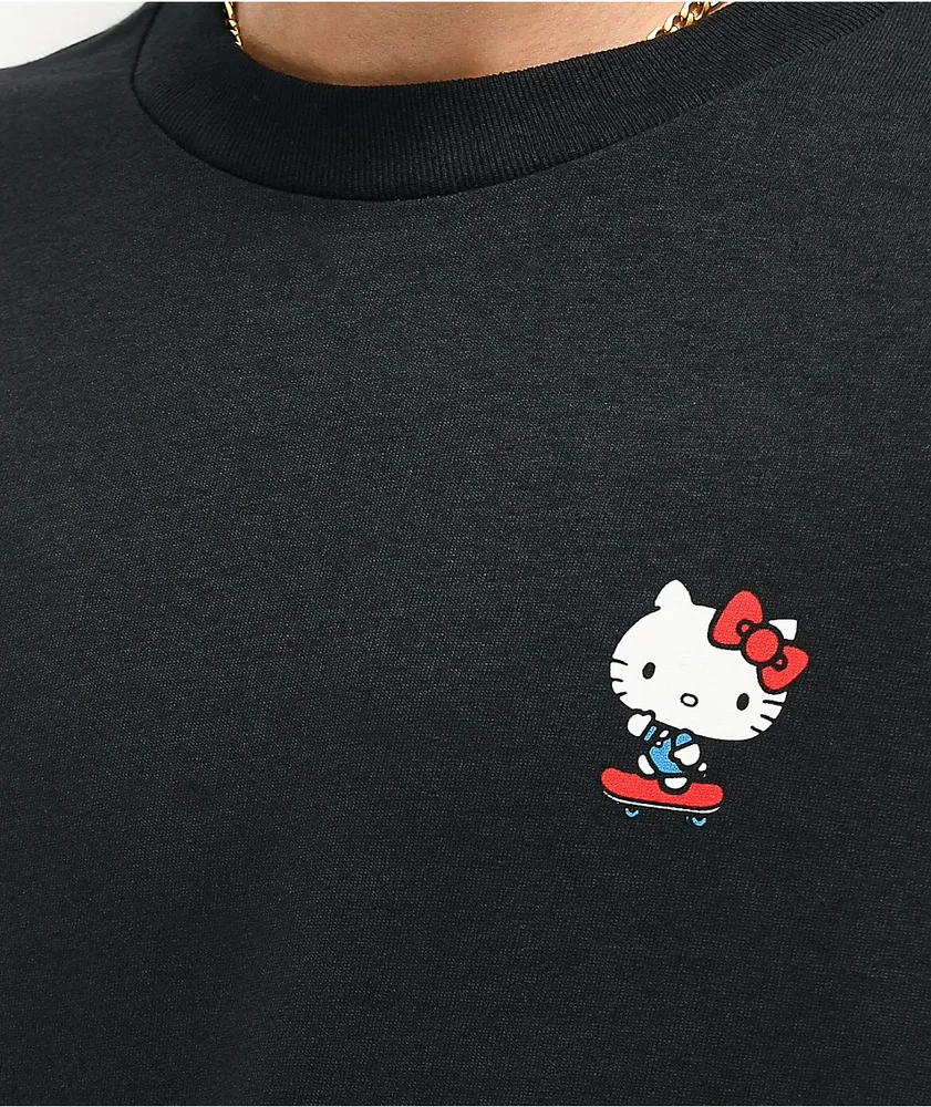 Girl x Hello Kitty 45th Anniversary Push Black T Shirt Mall of