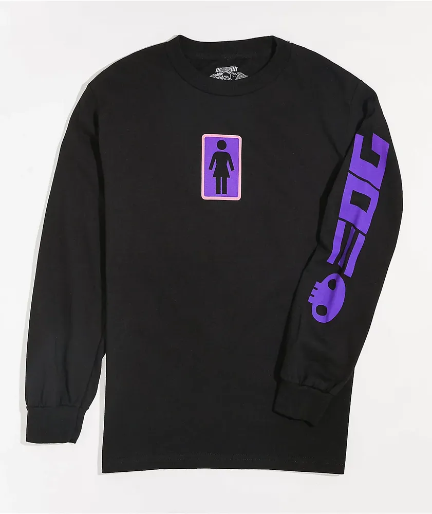 【激安大特価!】 Girl x Hello Kitty Tokyo Speed Black Long Sleeve T-Shirt Clothing