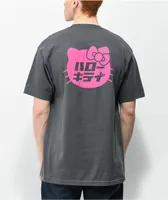 最適な材料 Girl T-Shirt Charcoal Speed Tokyo Kitty Hello x ガールズ
