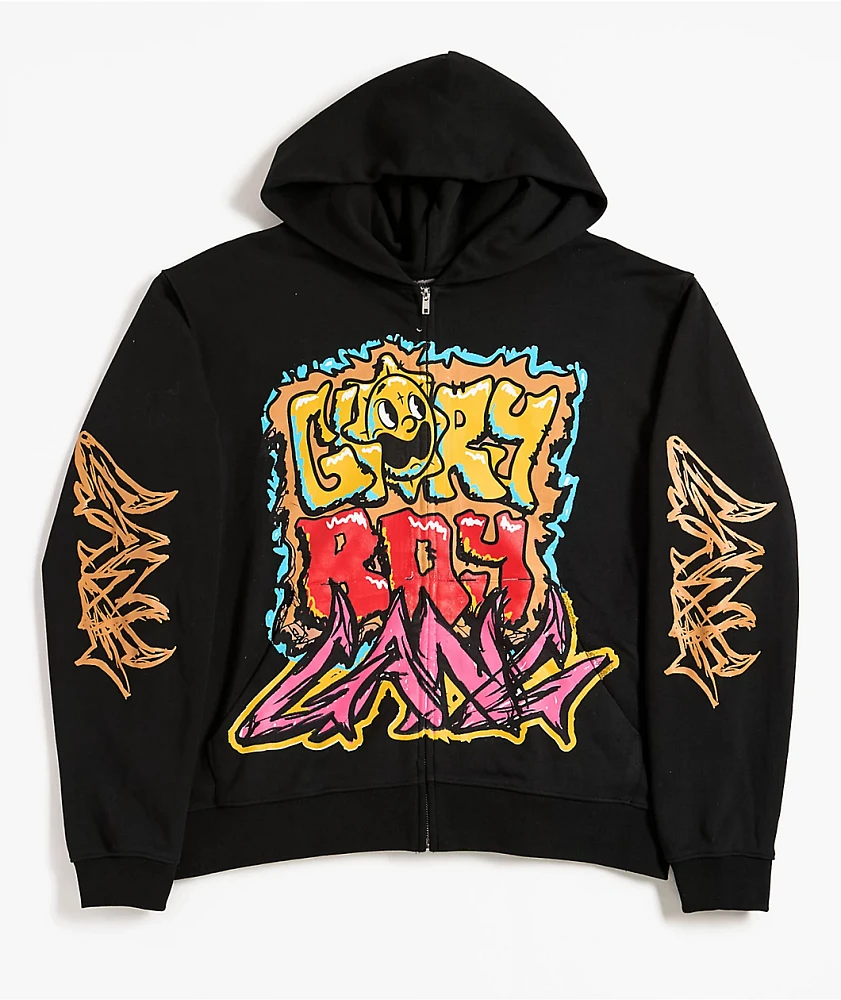 Glo Gang Glory 4 Eva Black Zip Hoodie | Liberty Center