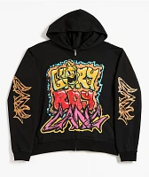 Glo Gang Glory 4 Eva Black Zip Hoodie at Hamilton Place in