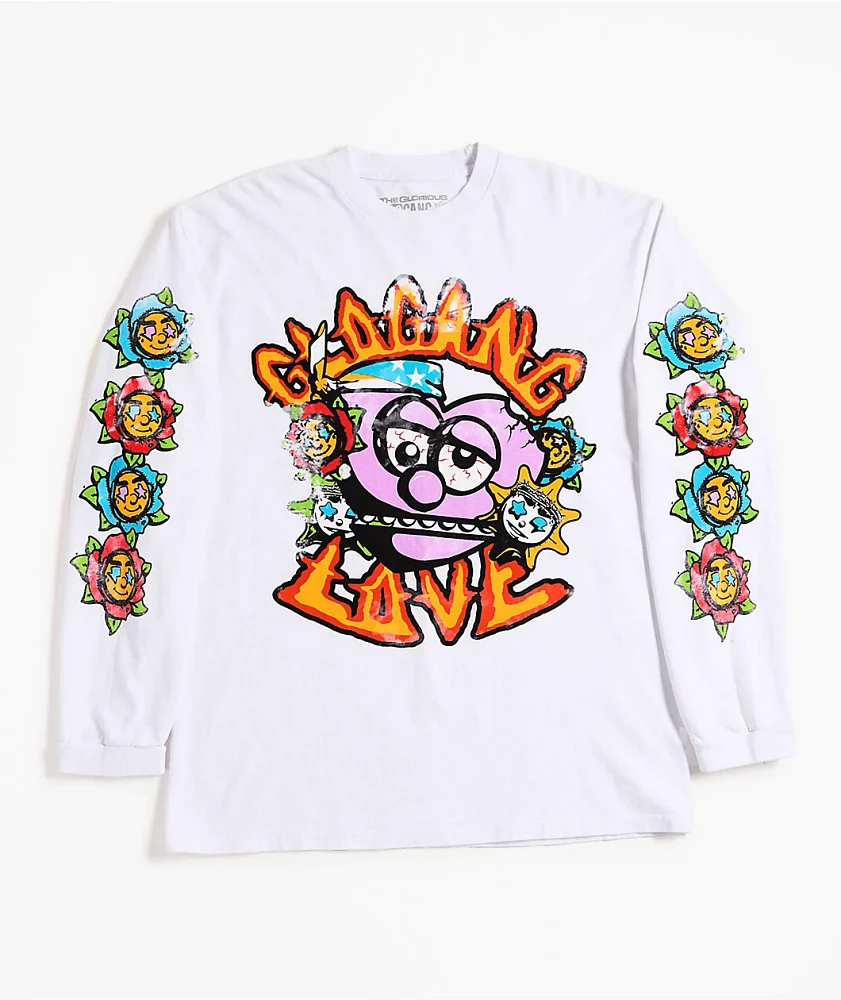 Glo Gang Love White Long Sleeve T-Shirt | Liberty Center