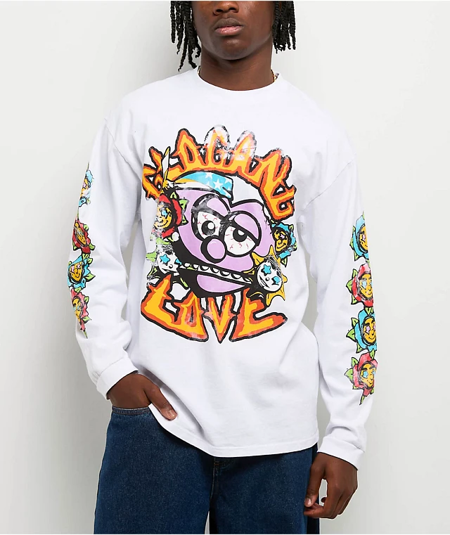 Glo Gang Love White Long Sleeve T-Shirt at Hamilton Place in