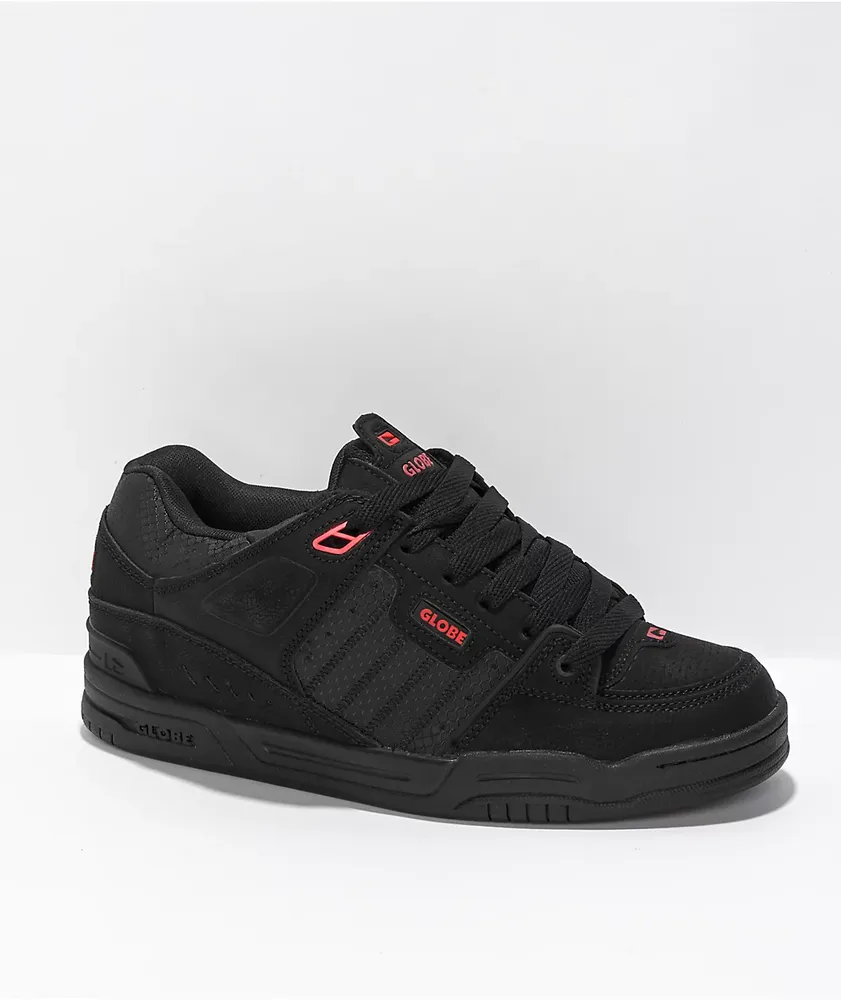 Scarpe Da Skateboard Globe Fusion Uomo - Nero/Acciaio/Bianco, Taglia 44 EU, Suola Nitrocel Airbag