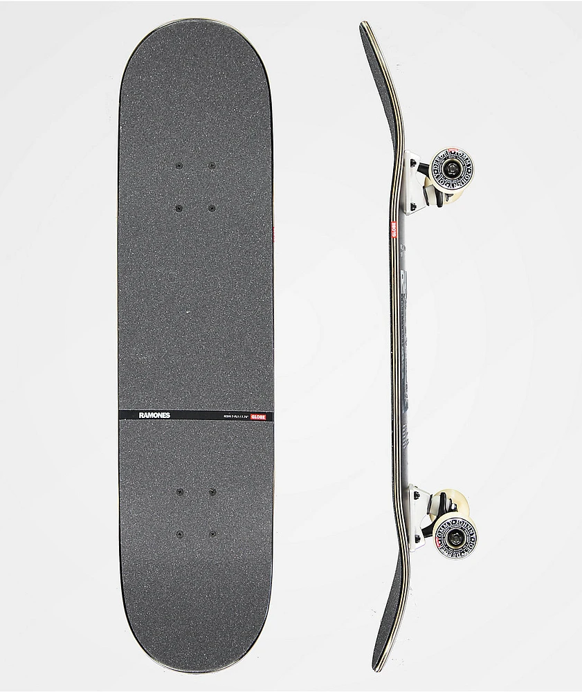 Skateboard Complet Globe G2 Ramones 8.0 Rocket To Russia - Noir Avec Tensor