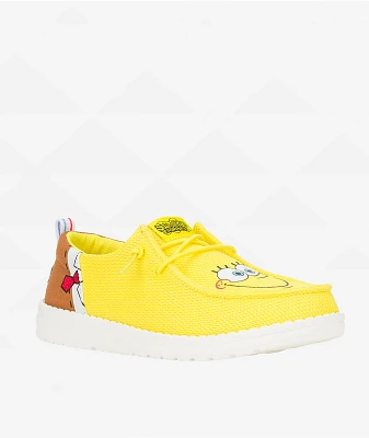 ょっぴ HEYDUDE x SpongeBob SquarePants Wendy Funk Yellow Shoes