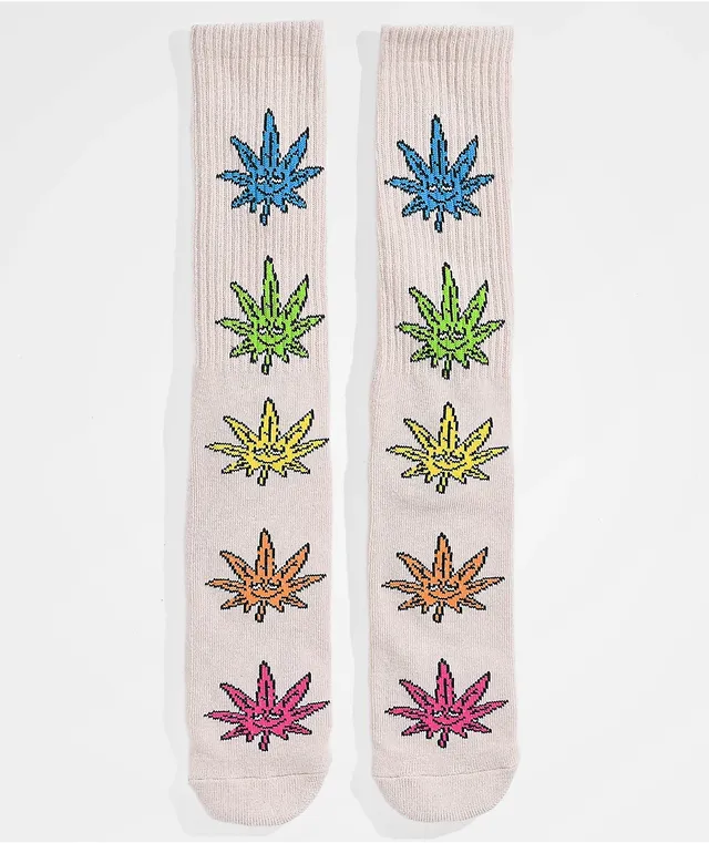 HUF 420 Buddy Natural Crew Socks Willowbrook Shopping Centre