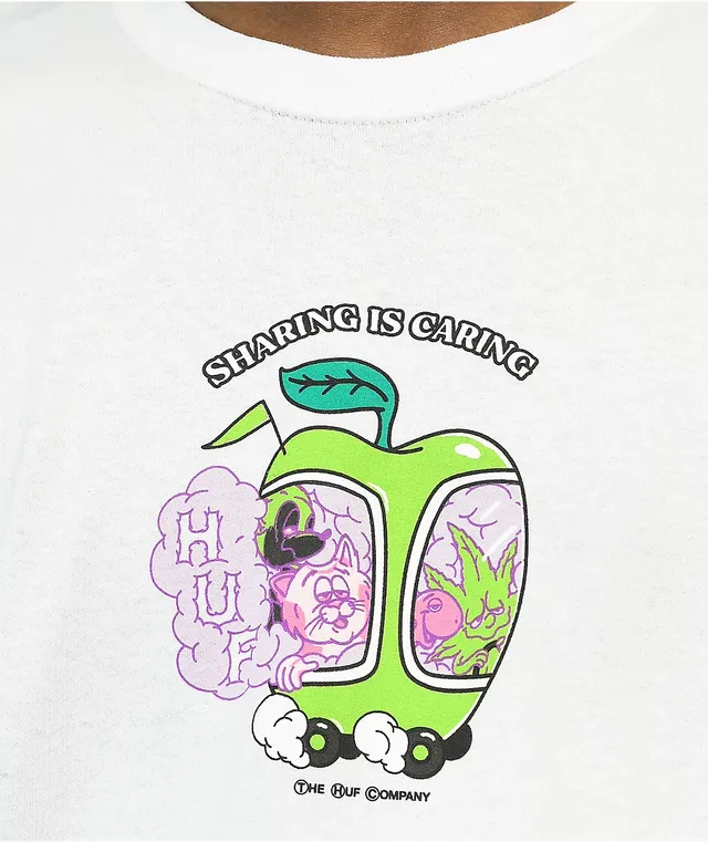 HUF X 420 コレクション SHARING IS CARING Tシャツ 送料関税込 HUF 420 Sharing Is Caring White T-Shirt | Arden Fair