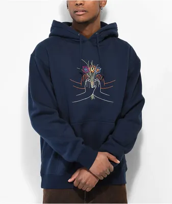HUF Harold Hunter Legends Never Hoodie Navy L パーカー 即納】ハフ パーカー HUF HORUS FULL-ZIP HOODIE フルジップ
