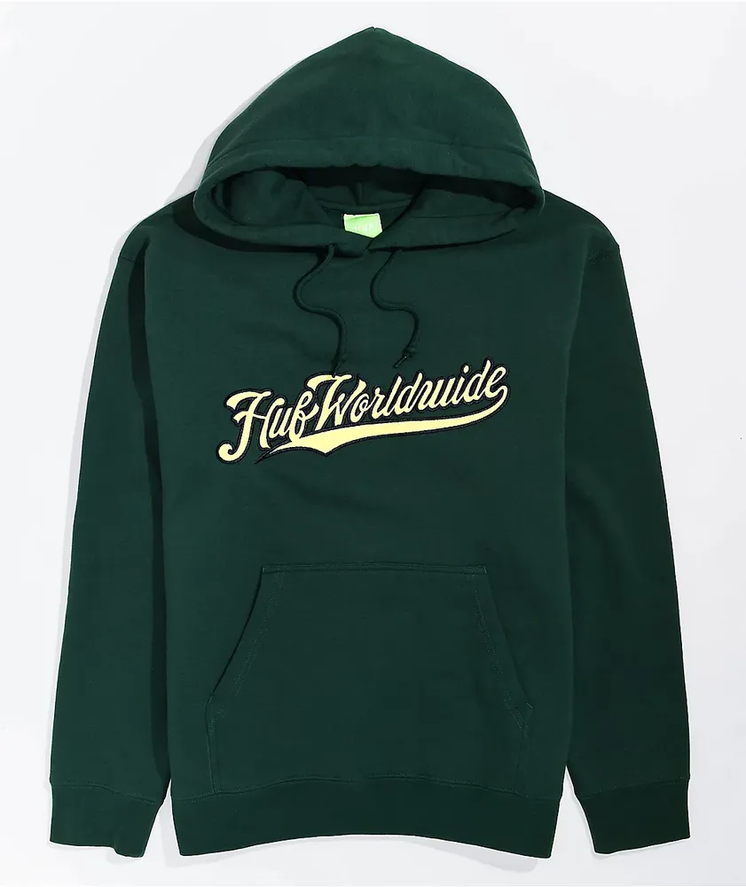 HUF Crackerjack Green Hoodie Hamilton Place