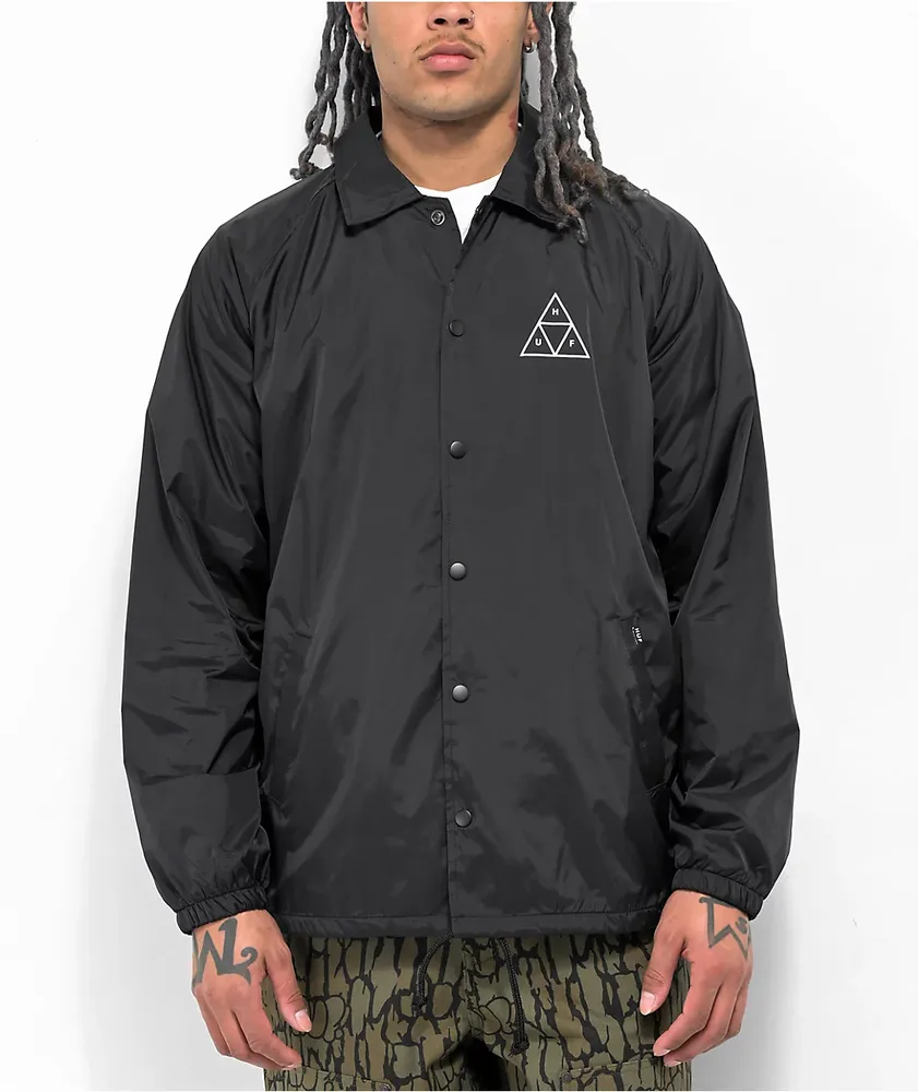 Huf triple hotsell triangle coaches jacket
