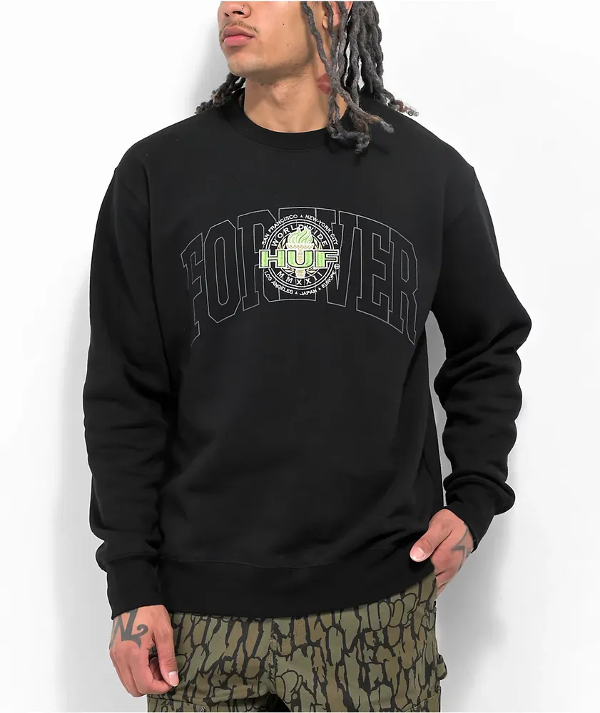 Huf crewneck sweatshirt sales