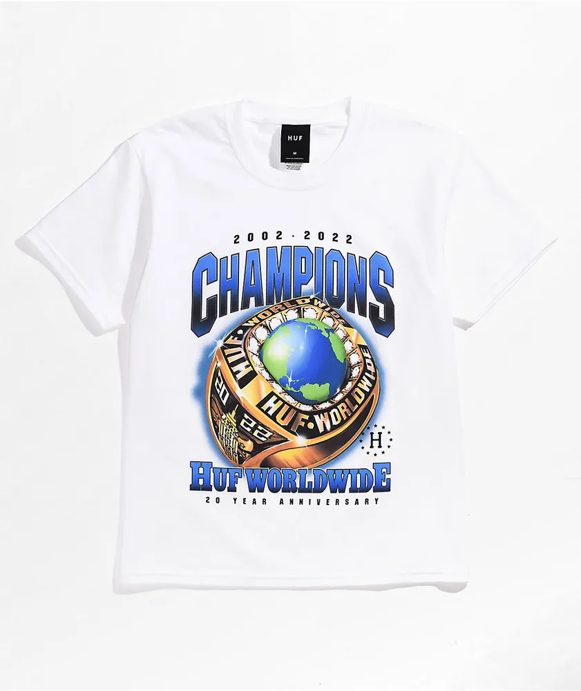 White champion shirt kids sales