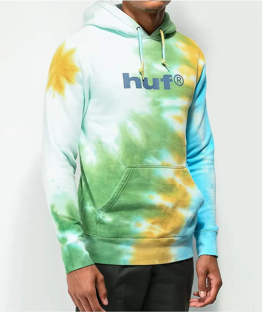 HUF Lo Fi Gold Tie Dye Hoodie Vancouver Mall