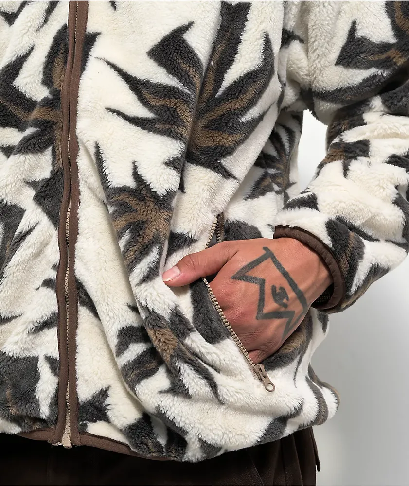 Cream sherpa jacket hotsell