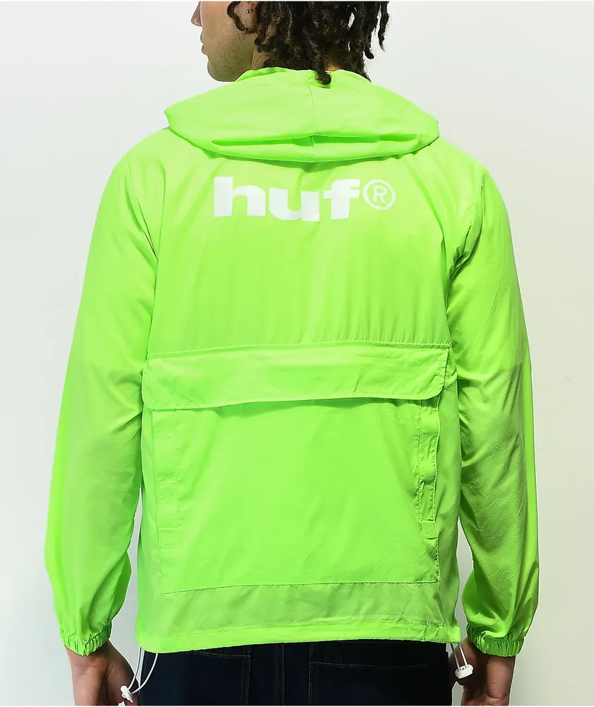 Lime green windbreaker jacket store