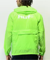 Neon green and black windbreaker outlet