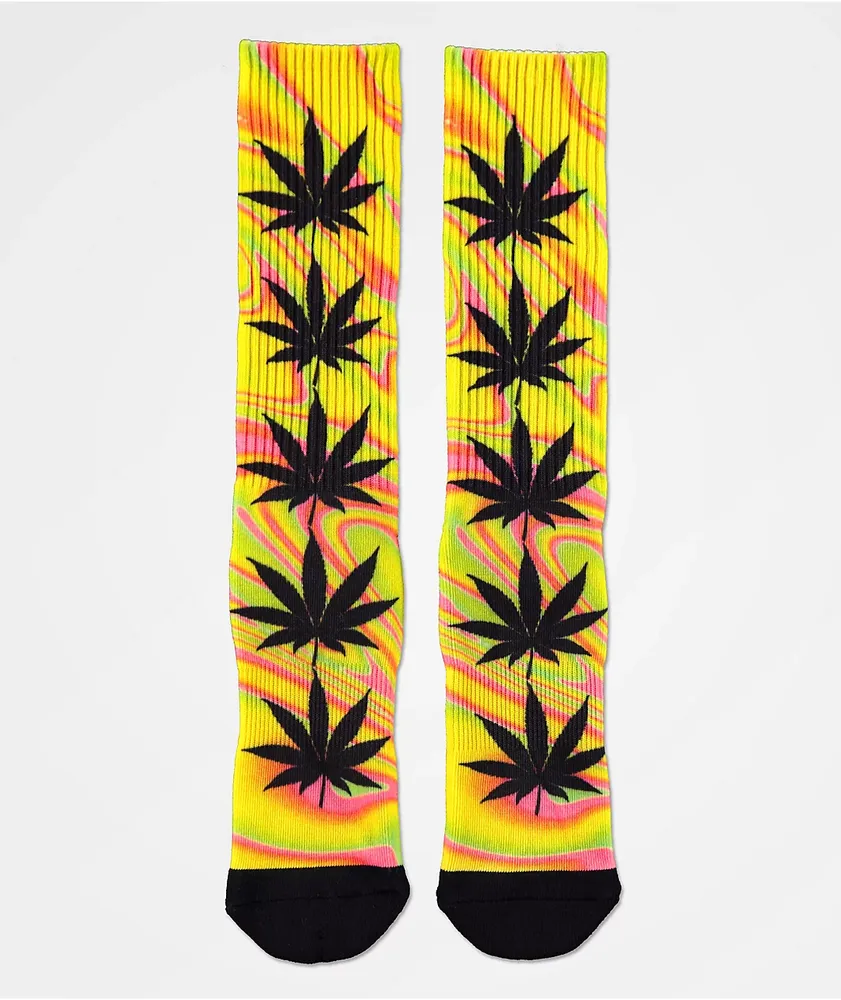 HUF Plantlife Good Trip Blazing Yellow Crew Socks Hamilton Place