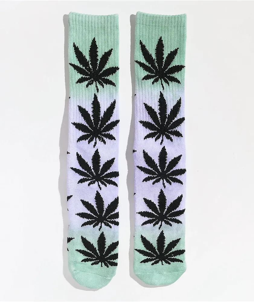 HUF Plantlife Green Tie Dye Crew Socks Vancouver Mall