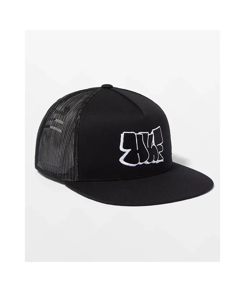 White huf trucker store hat