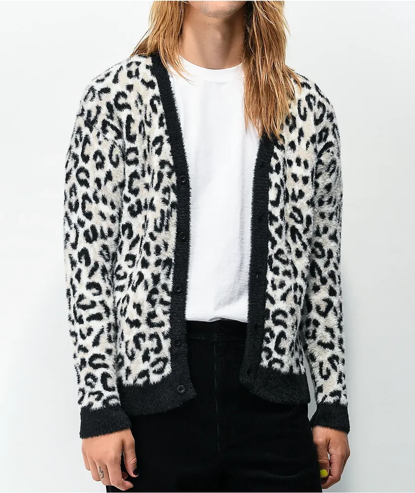 HUF Snow Leopard White Cardigan Hamilton Place