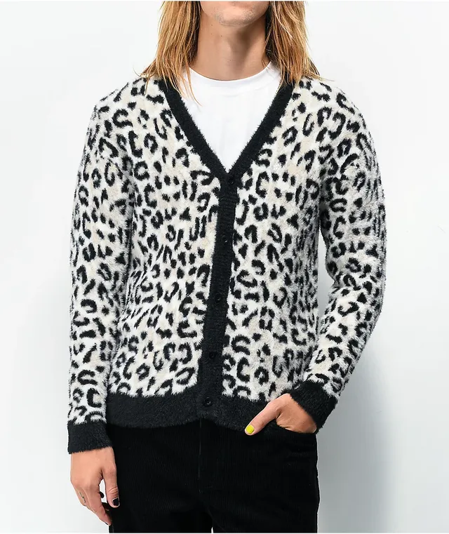 Snow leopard cardigan top