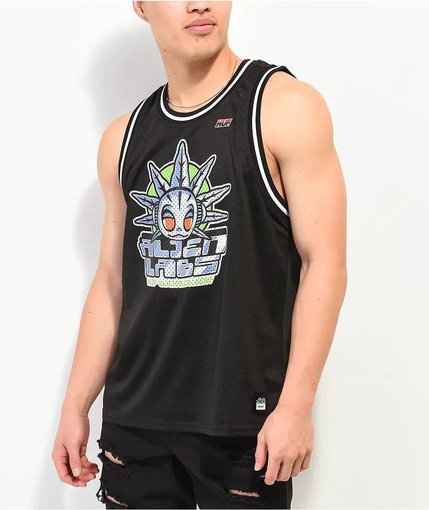 ファッションデザイナー Jersey Basketball Black Labs Alien x HUF | Galleria CoolSprings トップス