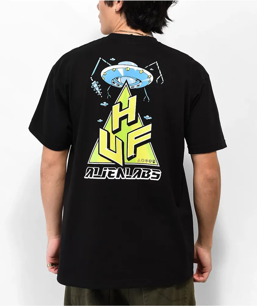 HUF x Alien Labs TT Black T-Shirt | MainPlace Mall
