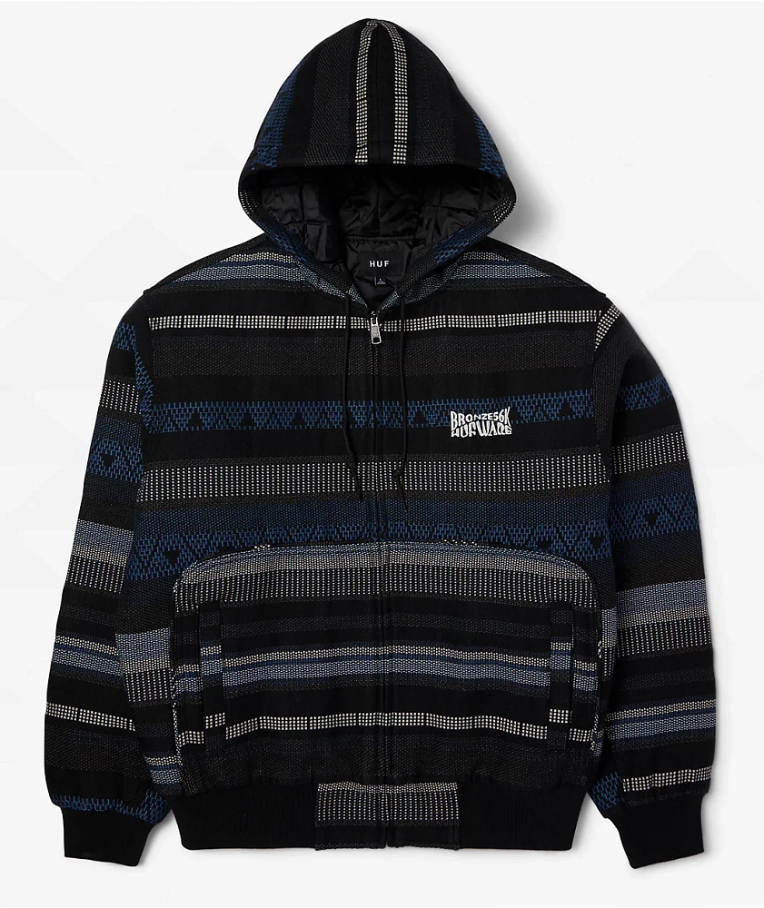 HUF x Bronze 56K Baja Insulated Zip Hoodie at Hamilton Place in