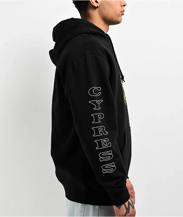 HUF x Cypress Hill Compass Black Hoodie | MainPlace Mall