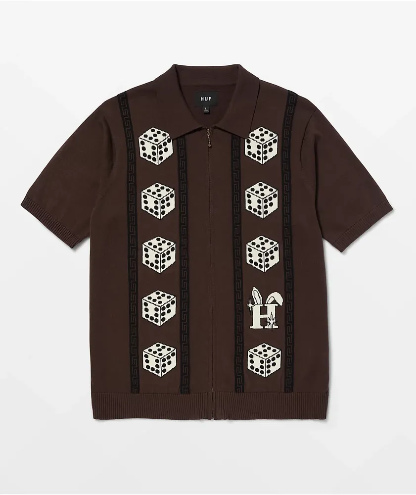 HUF x Freddie Gibbs Coffee Zip Sweater | MainPlace Mall