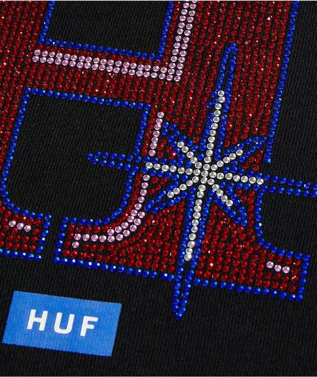 Huf flags black hoodie discount