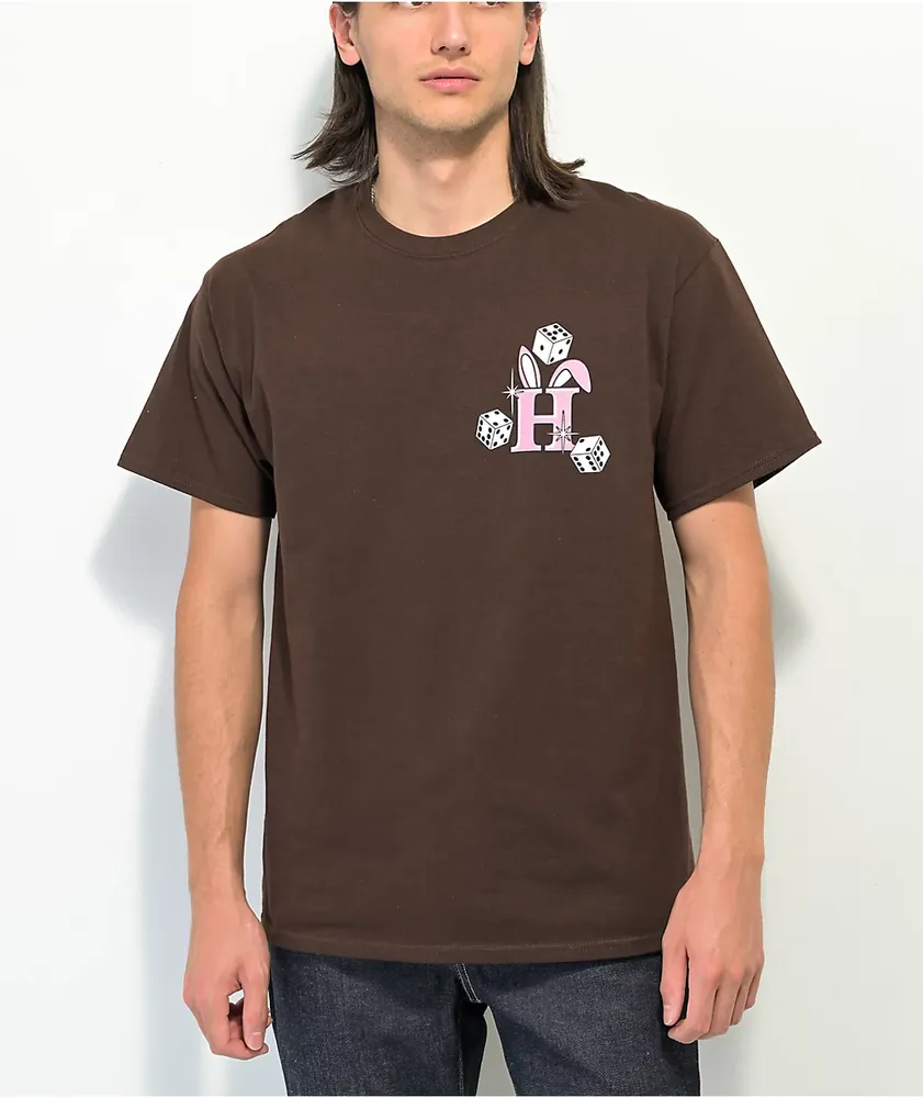HUF x Freddie Gibbs Lucky Bones Brown T-Shirt | MainPlace Mall
